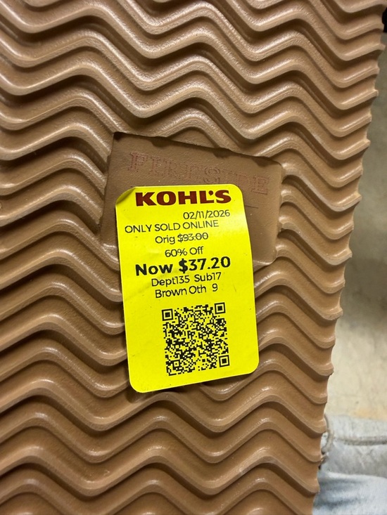 Fireside by Dearfoams Adelaide Genuine Shearling Clog Slipper Size 9 - Picture 8 of 9